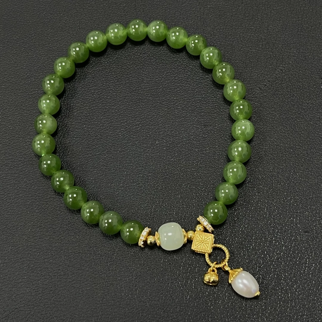 【云上叙】6 QJD00200045 碧玉diy单圈-多样性发其一-尺寸约6mm