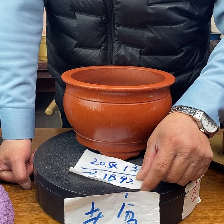 紫砂花盆货号一只JB92