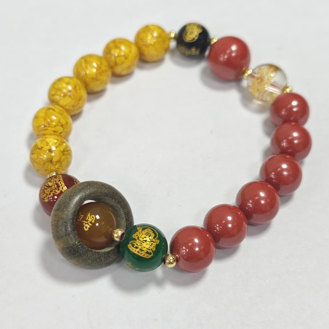 含辰砂工艺品原创帝王砂单圈手链 多样性发一件 约10mm 3696DH