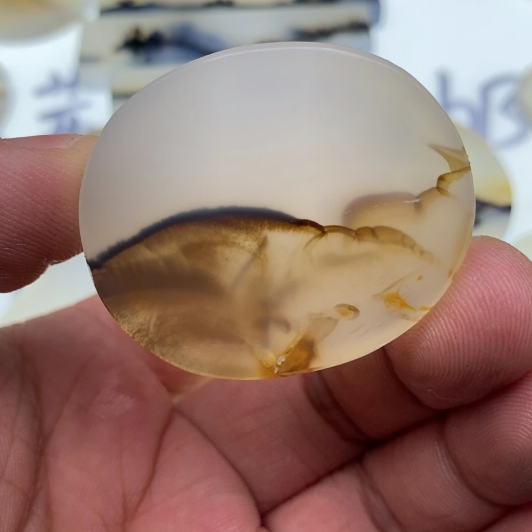 玛瑙/玉髓牌子足银镀金镶嵌