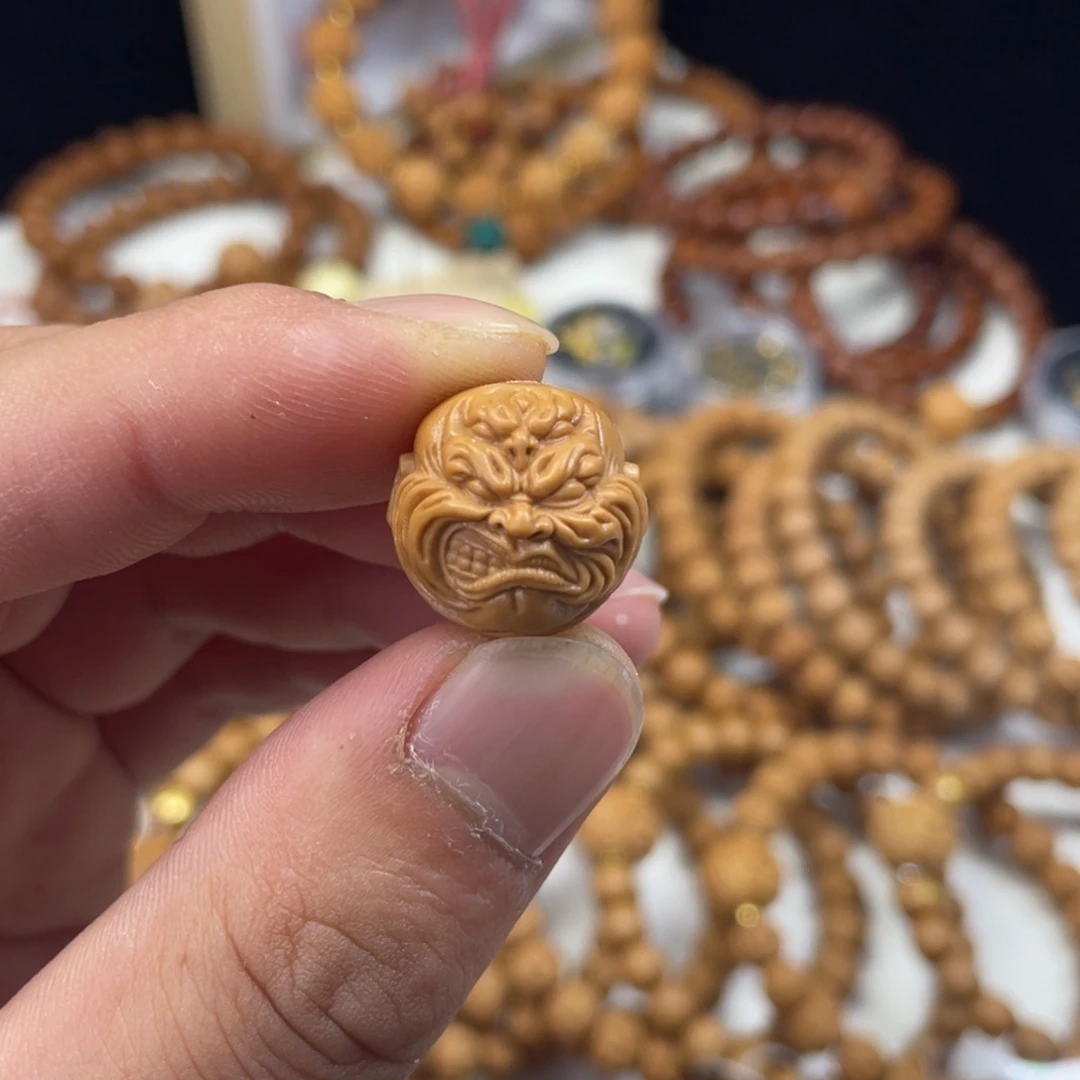 猴头核桃手串单颗配饰怒僧