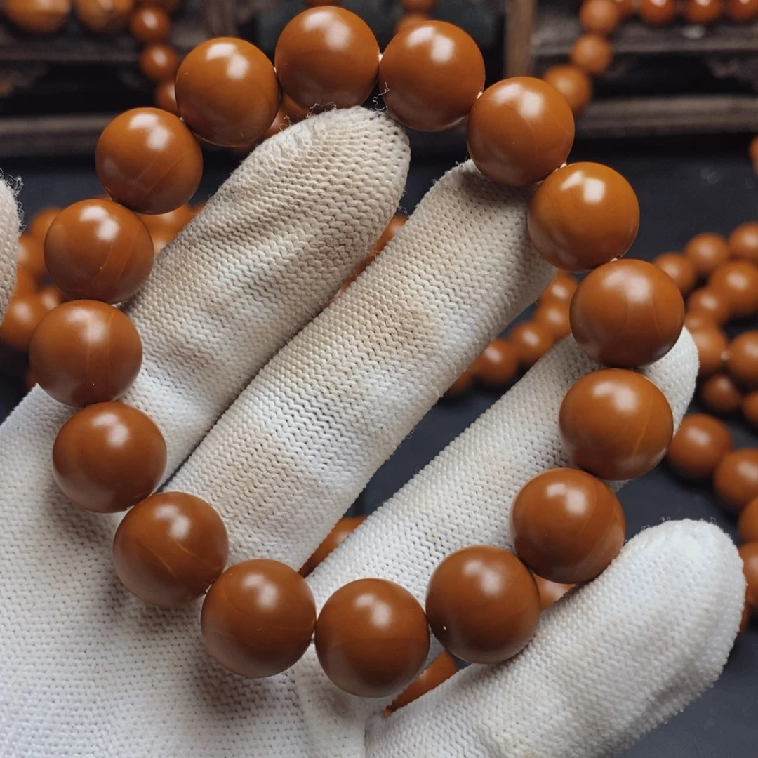 含***义手串/手链橄榄核1.3尺寸老树铁核全品