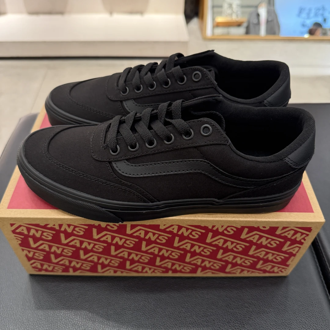 VANS范斯Brooklyn LS流光风黑武士经典复古板鞋男鞋VN000D7QBKA