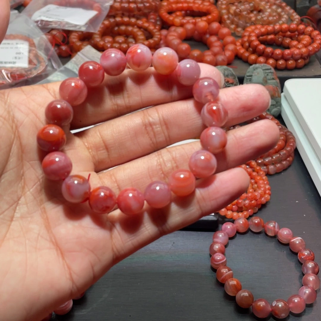 南红玛瑙手链未镶嵌