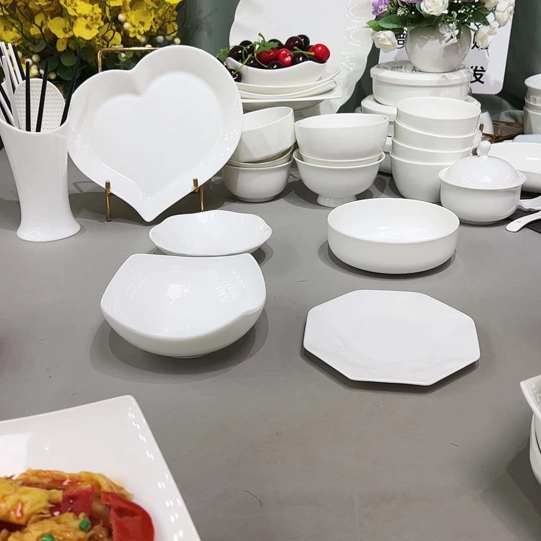 瓷片6英寸（钻石平 窝盘 花朵 沙拉碗）