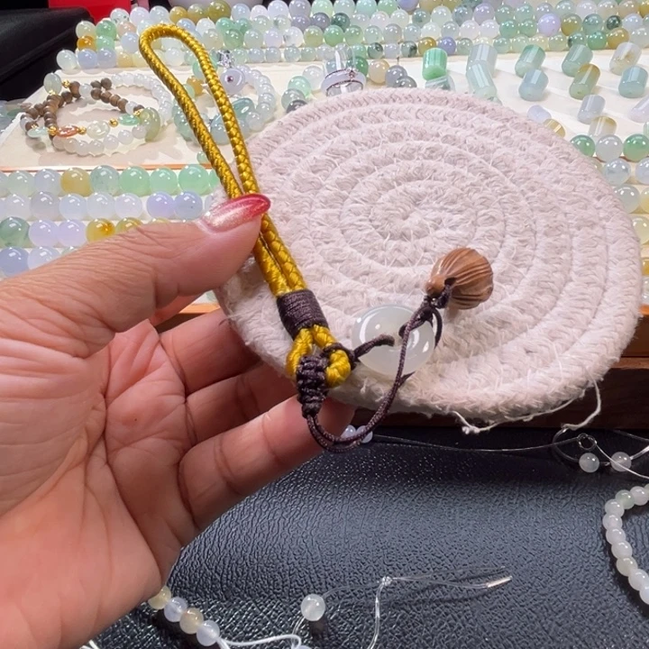 翡翠散珠手机挂绳