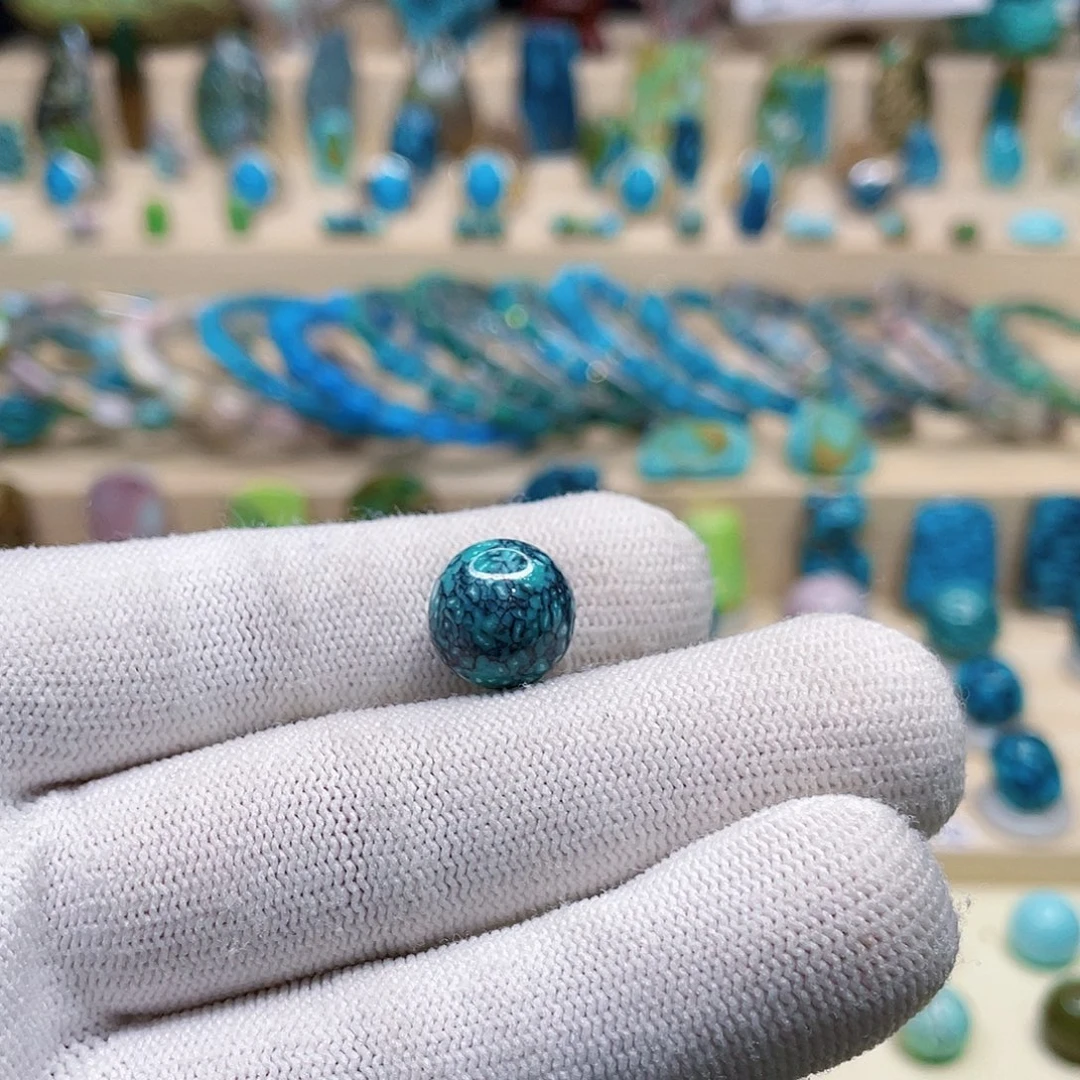 绿松石银S925镶嵌颈饰