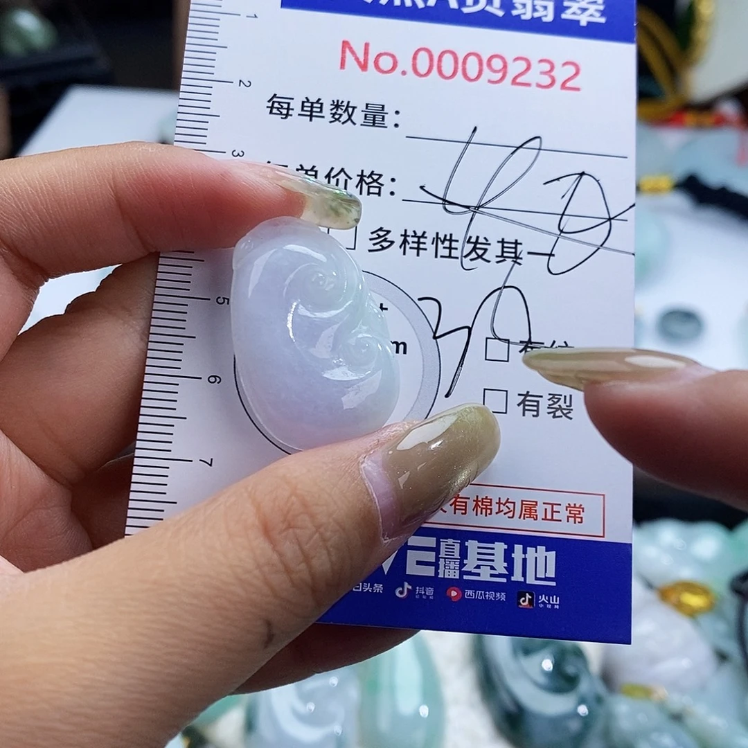 翡翠未镶嵌颈饰9232