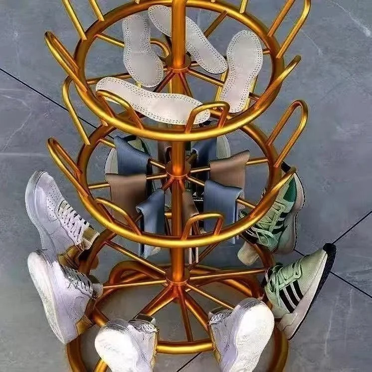 多功能晒鞋架不锈钢加粗家用室外阳台拖鞋凉鞋架多层旋转挂鞋XTY