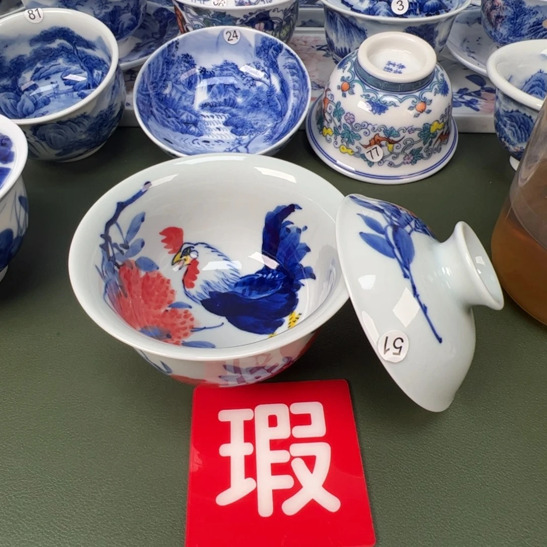 景德镇纯手工纯手绘茶具木木51