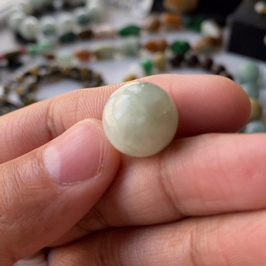 未镶嵌手链翡翠珠子14.6裂