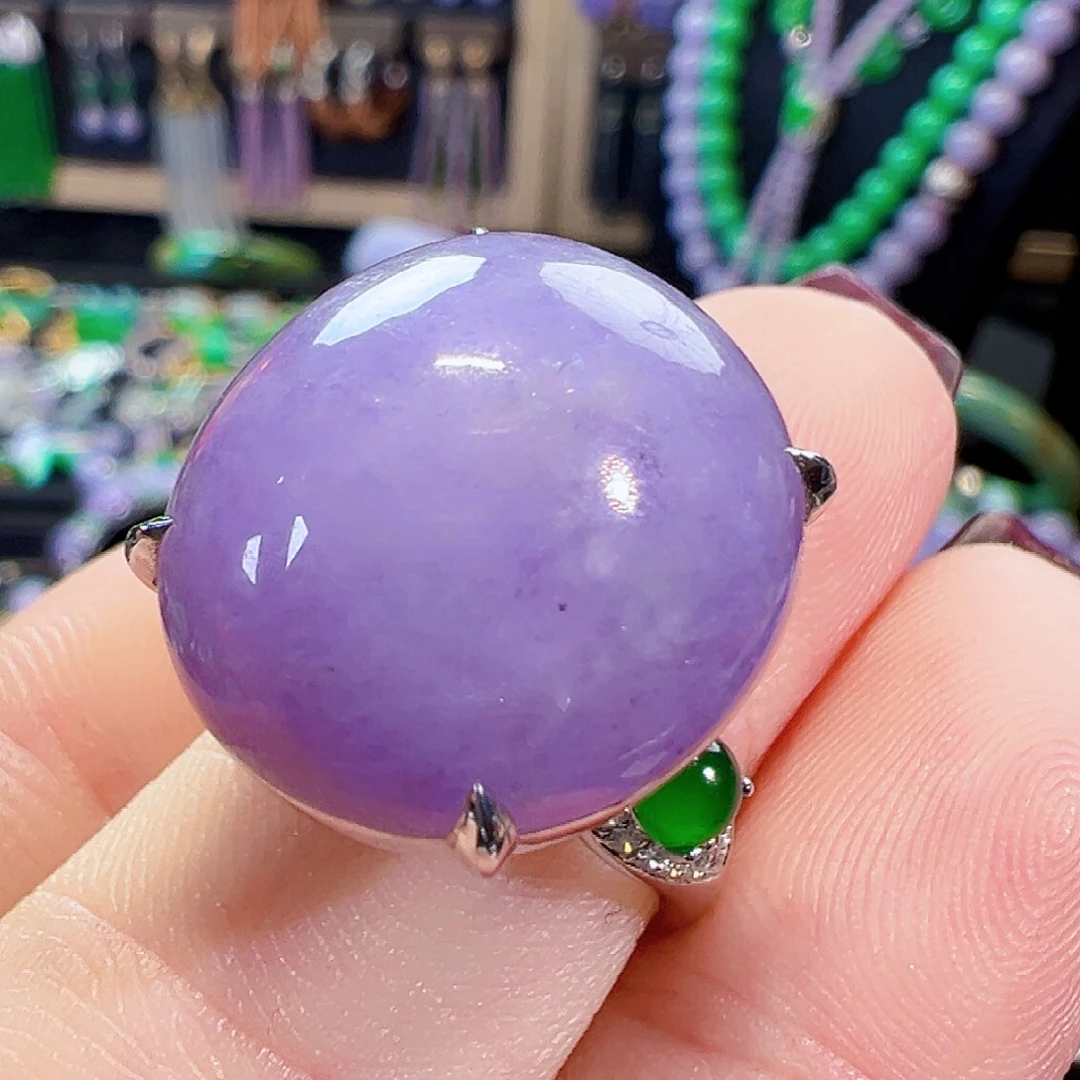 翡翠18K金镶嵌戒指签收后24小时鉴赏期