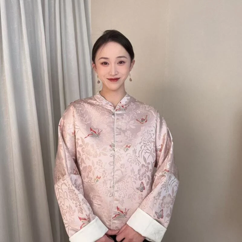 【花间蝶舞】2025新款双穿新中式国风刺绣外套YL