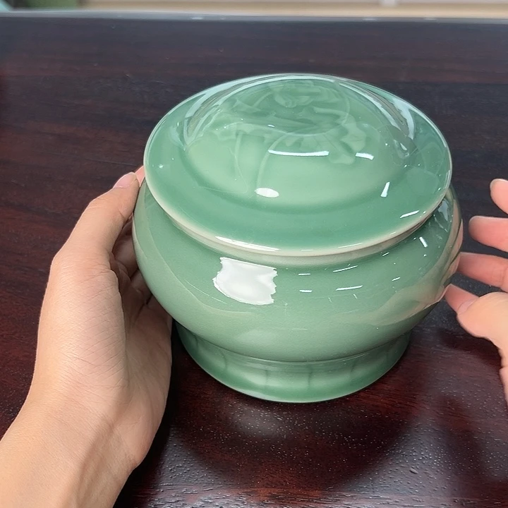 龙泉云间青瓷小米茶器