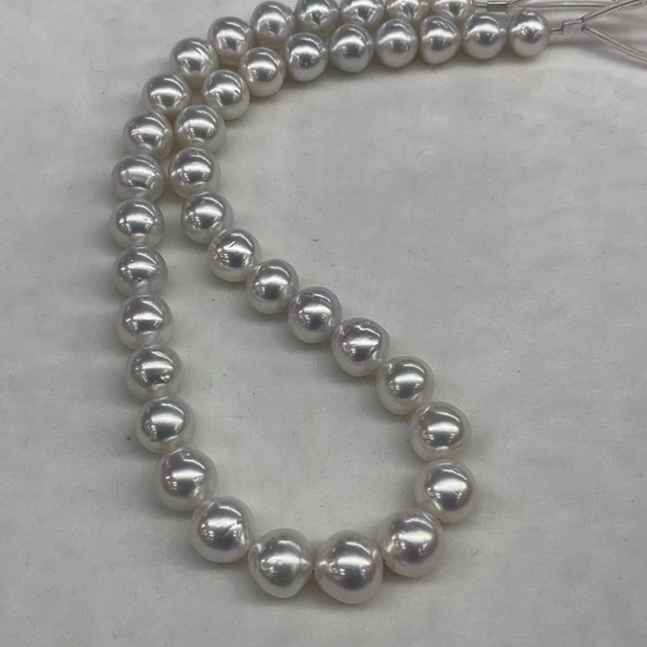 项链银S925镶嵌海水珍珠?****?10-13mm