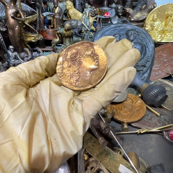 儒*大阪回流摆件铜器