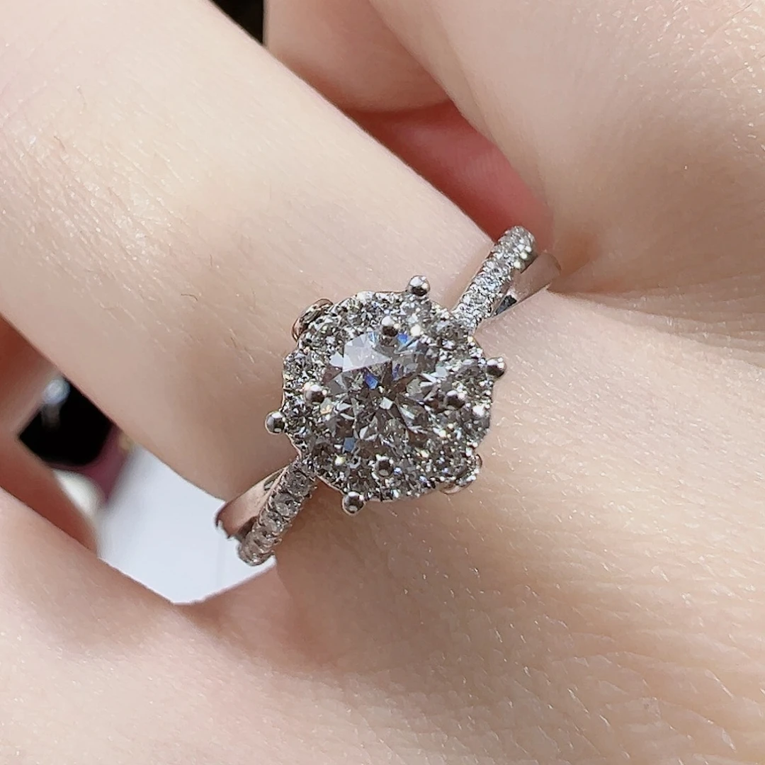 18K金·天然钻石镶嵌·30分王室庄园戒指-12圈 DS24120255