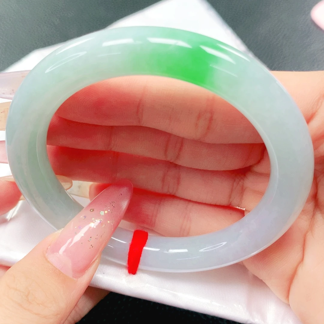 翡翠未镶嵌手镯55