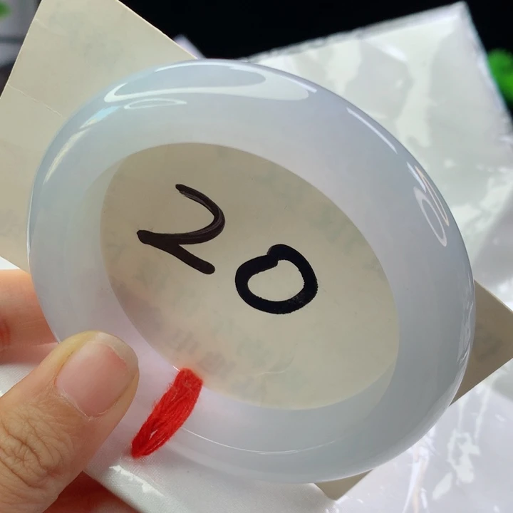 未镶嵌手镯翡翠白月光
