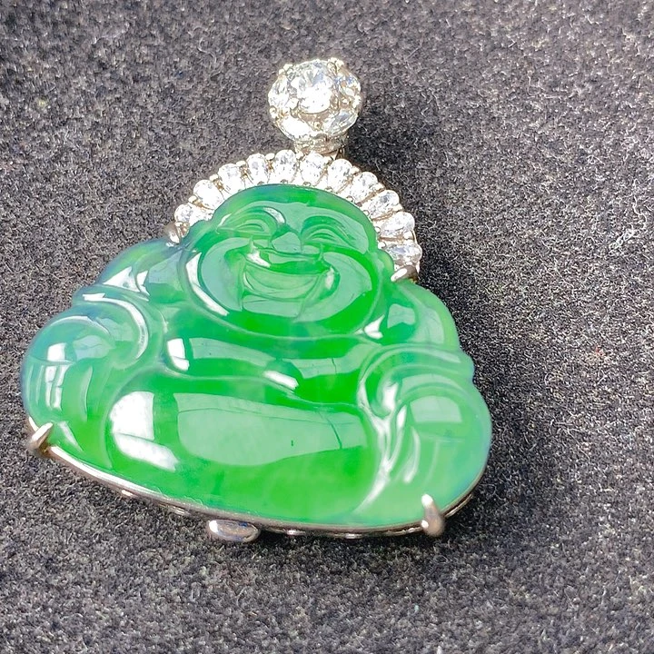 翡翠银S925镶嵌颈饰