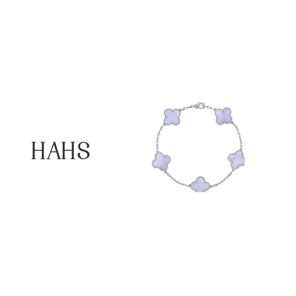 合金手链 （银全紫髓）合金镀新升级四叶草五花时尚轻奢百搭