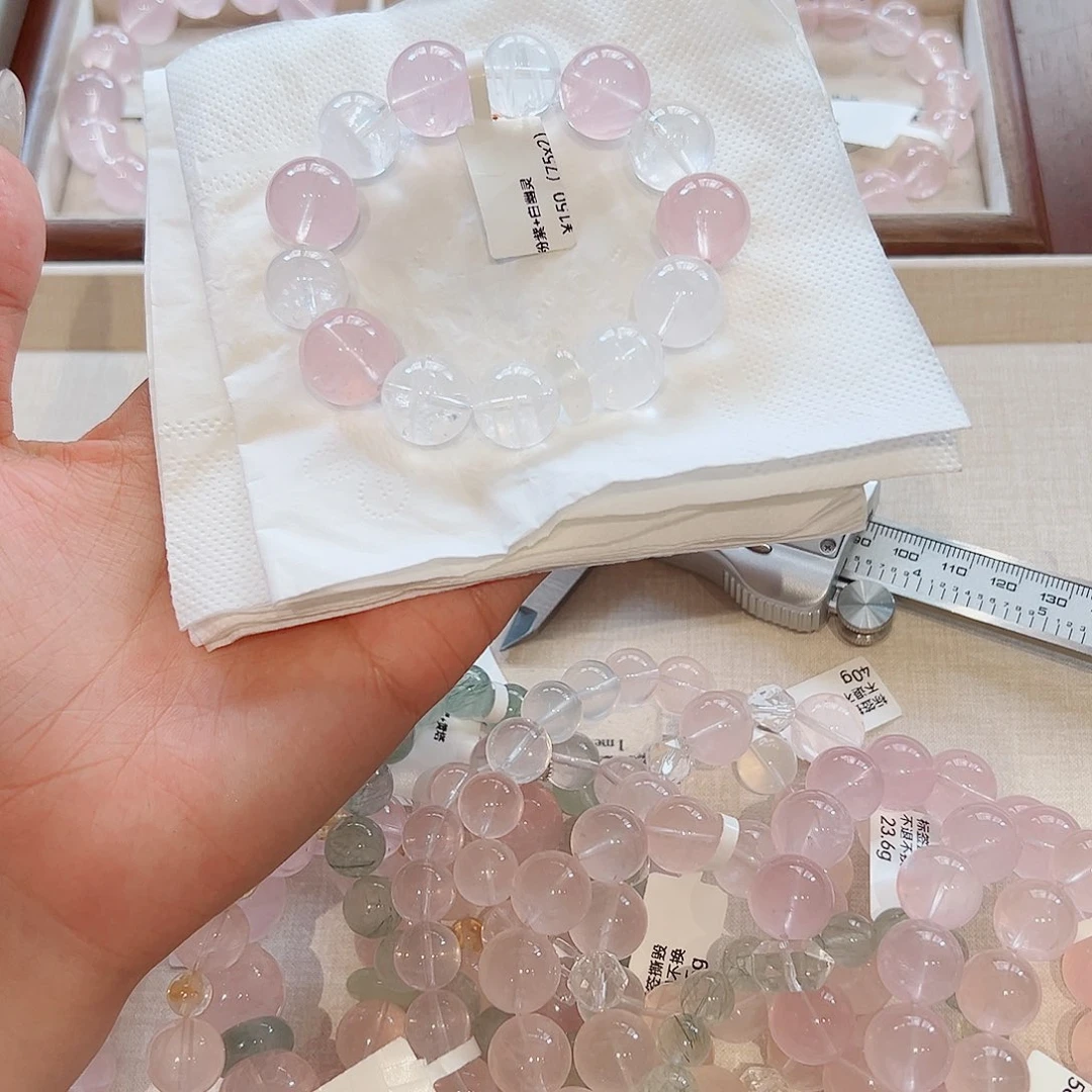 卷***糕水晶手链未镶嵌6.8 8.8折