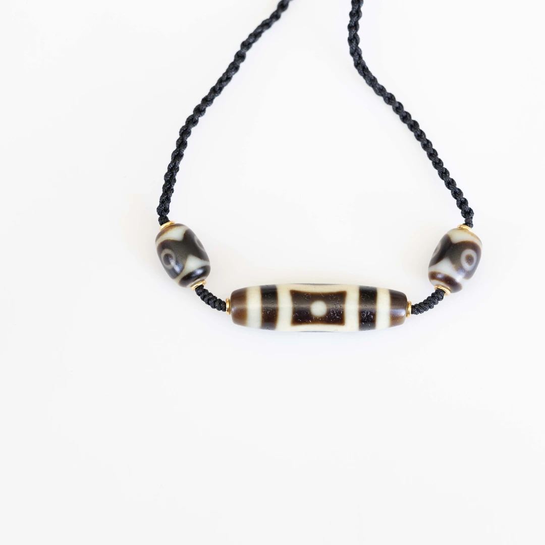 星辰天地天珠玛瑙项链约41*11mm