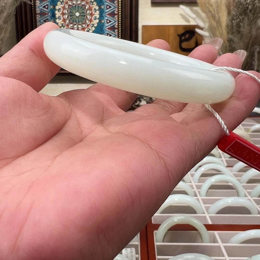 和田玉未镶嵌手镯天然新疆和田玉羊脂玉