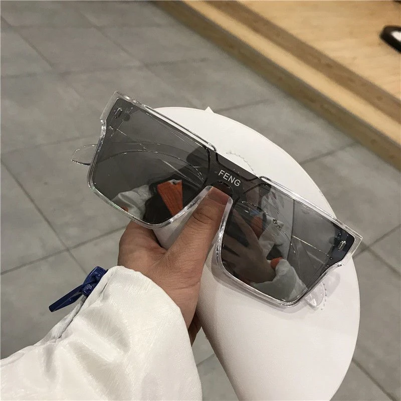 INS风墨镜男潮酷一体式2025新款太阳眼镜女网红防紫外线强光开车