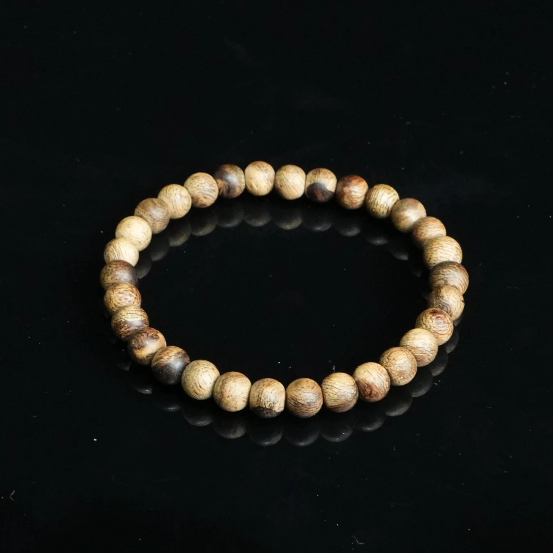 2997 达拉干沉香黑棋9沉单圈手串 0.65cm  2.9g