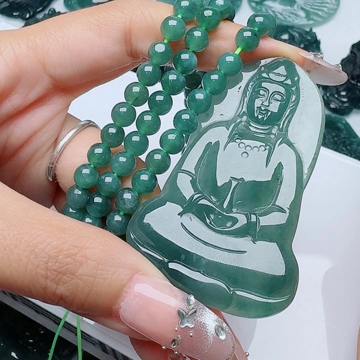 翡翠未镶嵌颈饰111