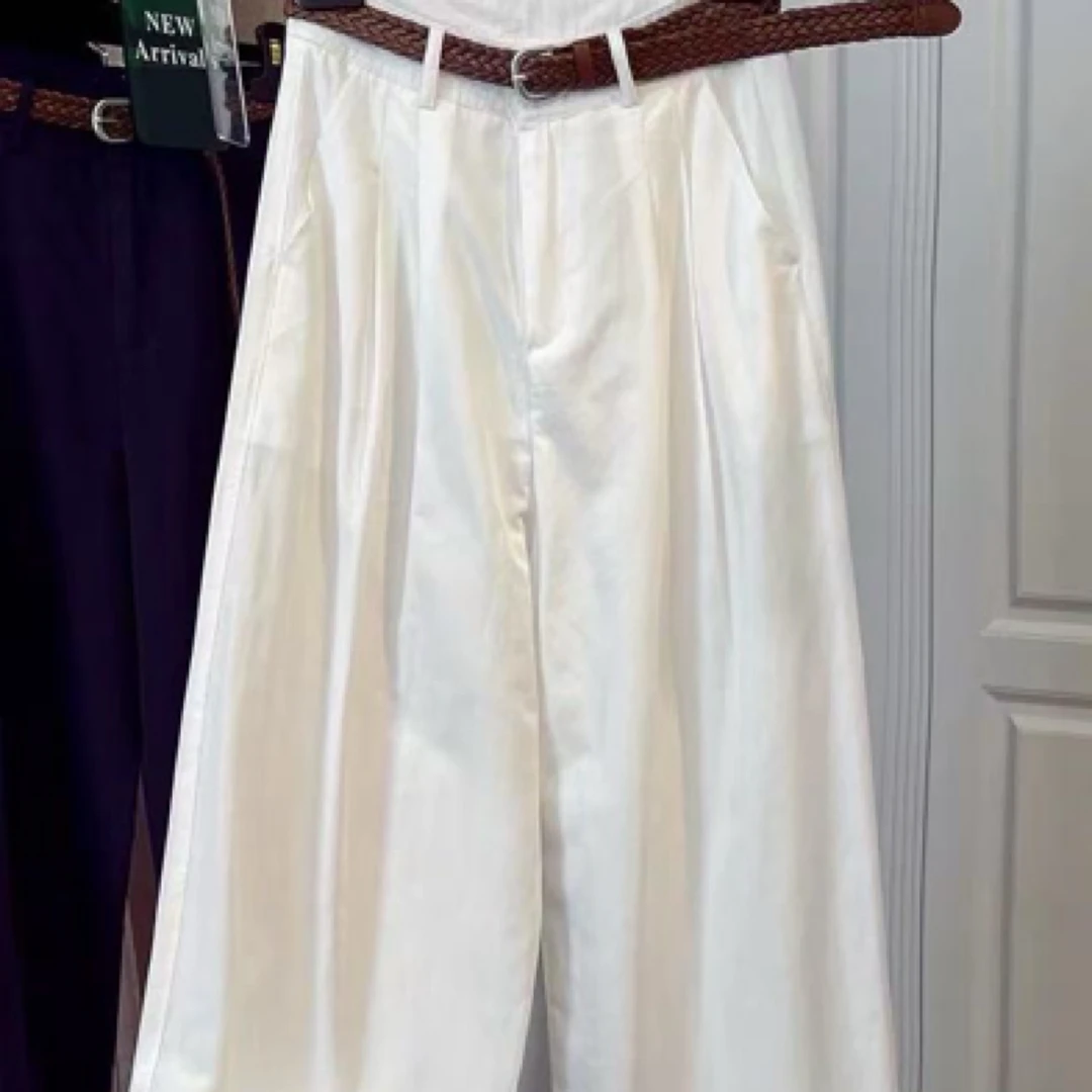 D50026南油爆款气质简约百搭直筒裤