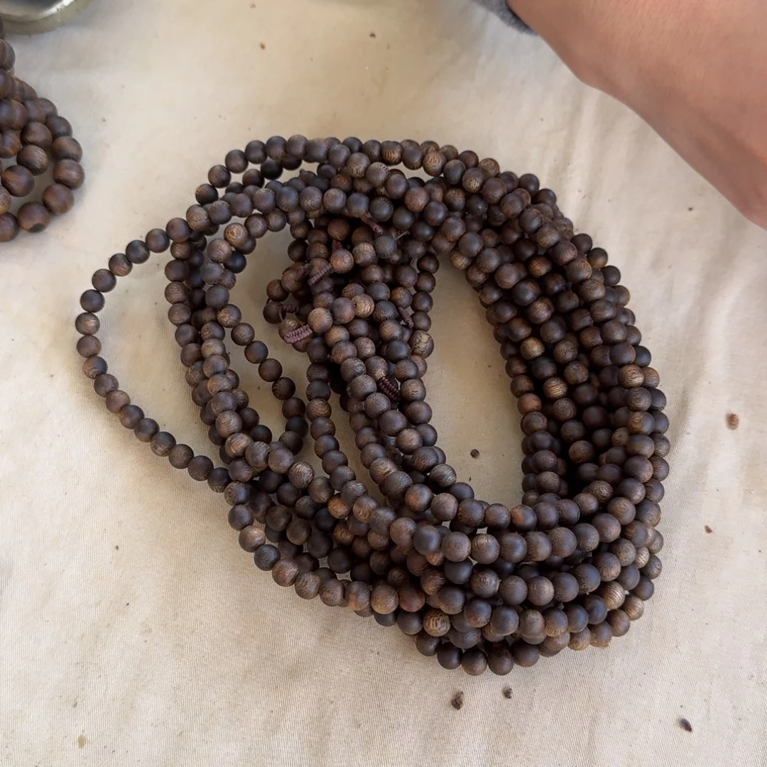 沉香手串绿奇楠多圈约0.8-30多样性发一条