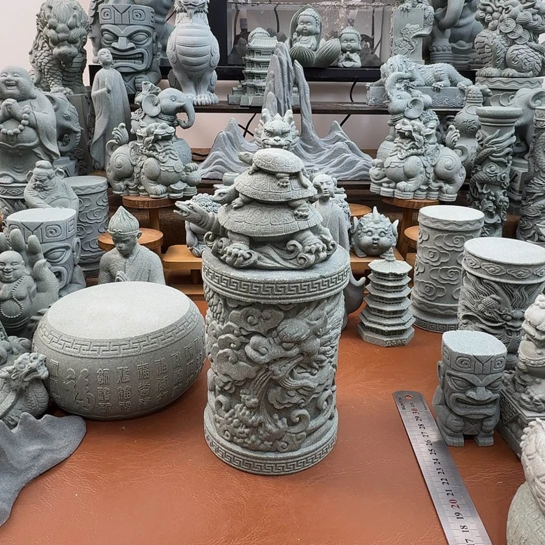 石材青砂石三叠龟
