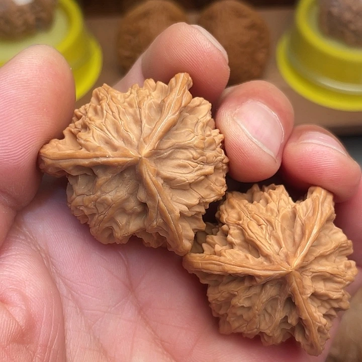 不***班吊坠文玩核桃盘山三棱