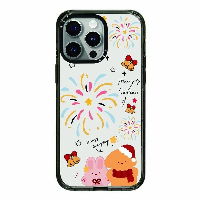 [黑框亚克力网格2.0]CAS高板适用于苹果15promax防摔手机壳新款