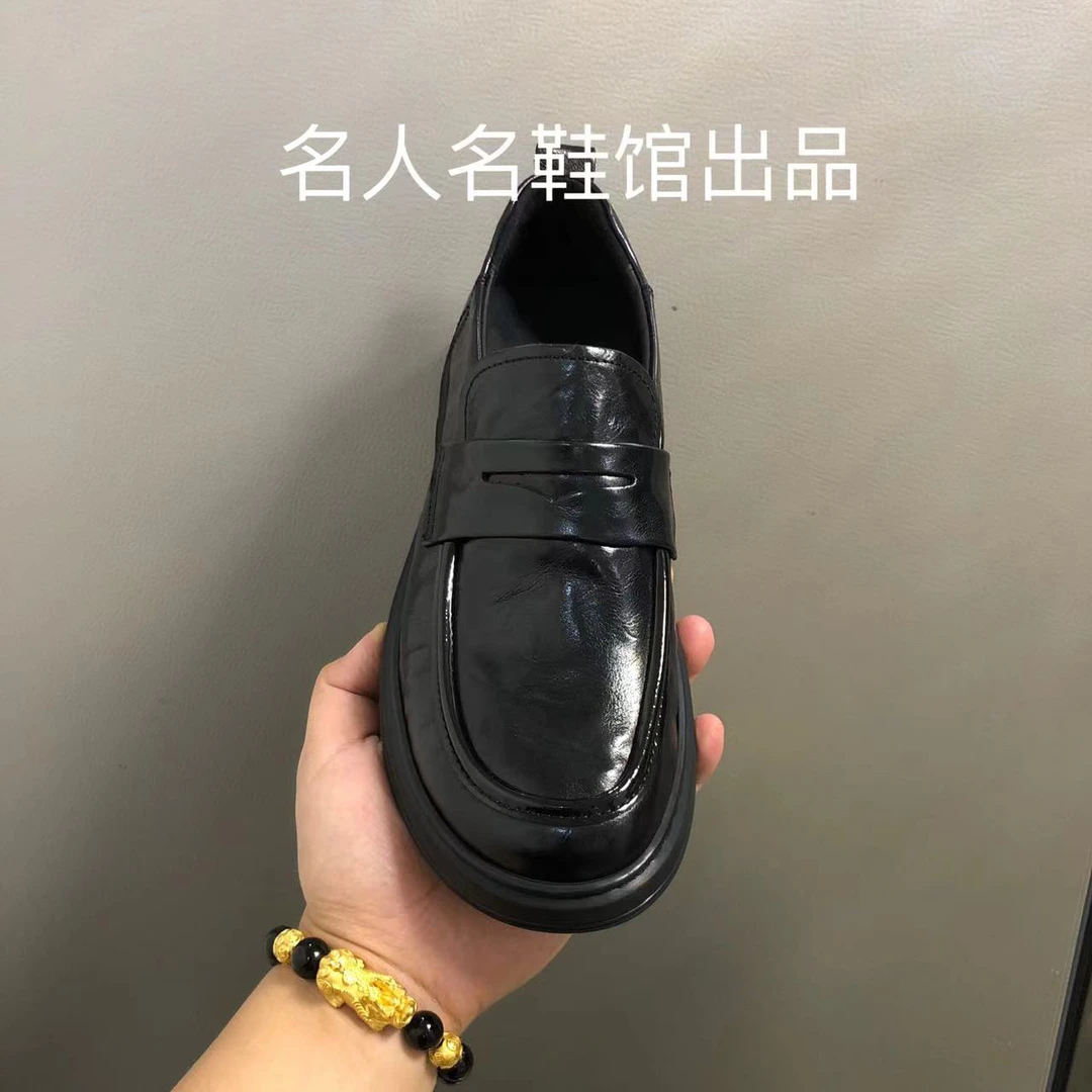 新款上市一脚蹬开口笑豆豆鞋