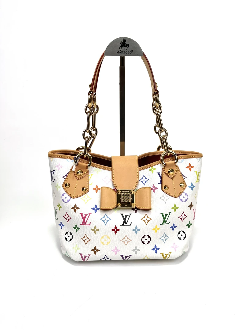 99新  维舒/LV白三彩单肩包/99新/18629278尾款链接