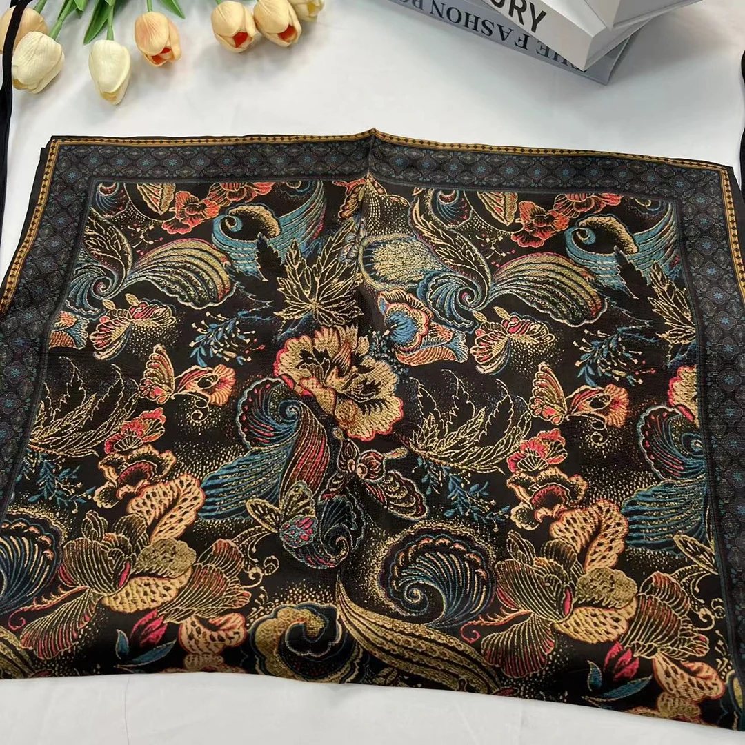 香云纱枕巾-替月吻花 54*78cm枕巾