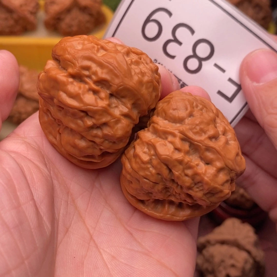 征***外把件文玩核桃开背蛙40