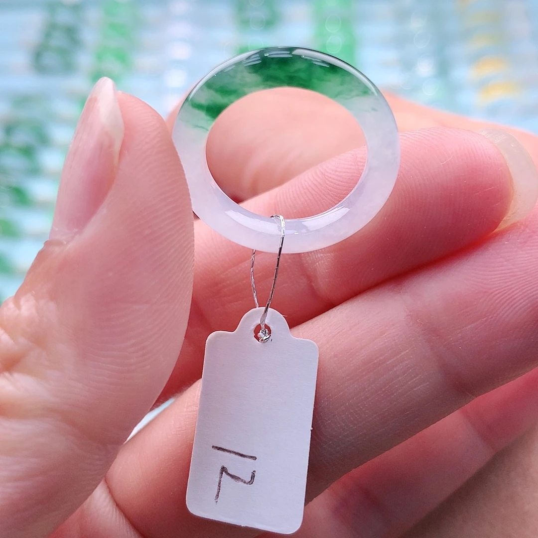 翡翠戒指未镶嵌A货缅甸翡翠