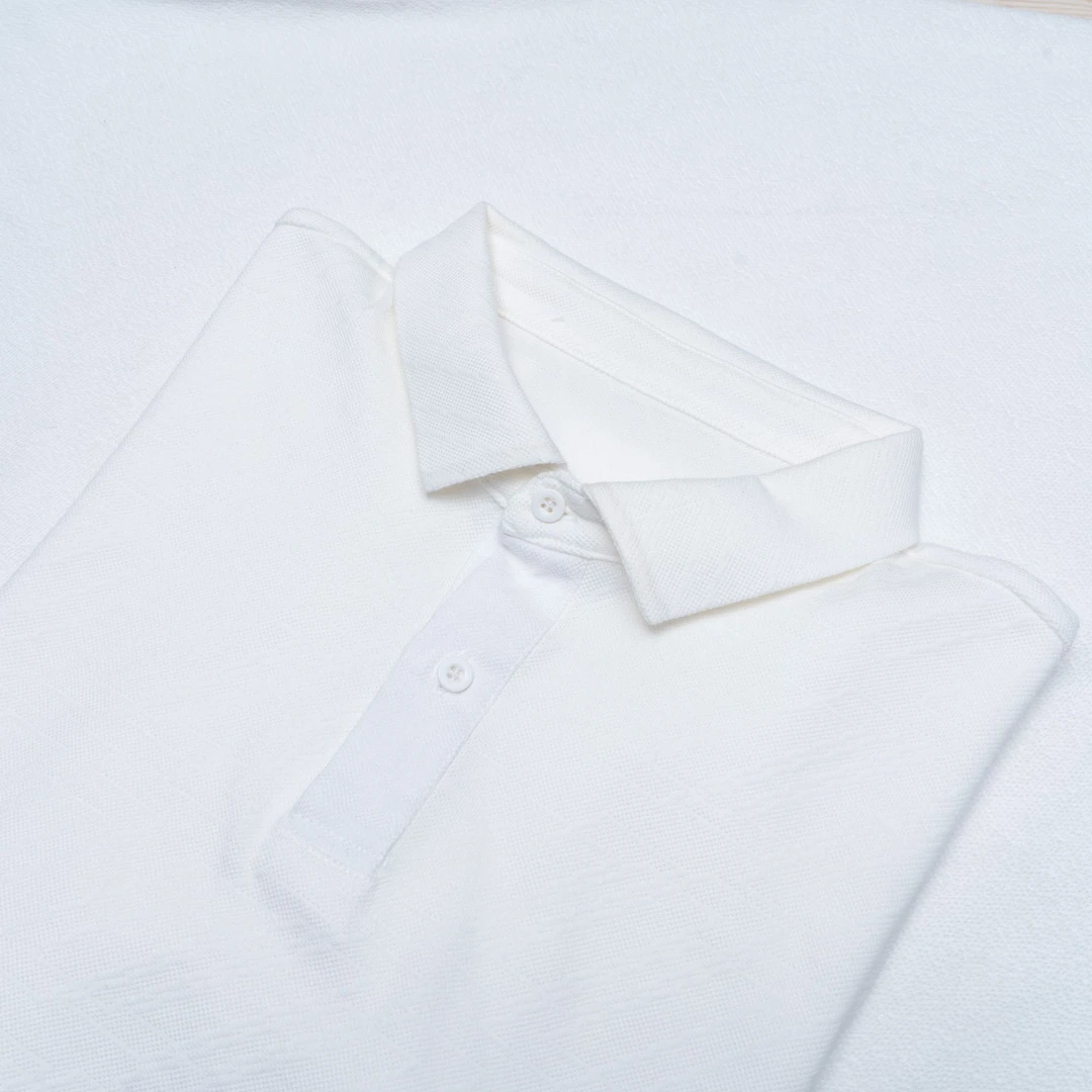 【下摆开叉】纯棉提花工艺男女同穿POLO衫