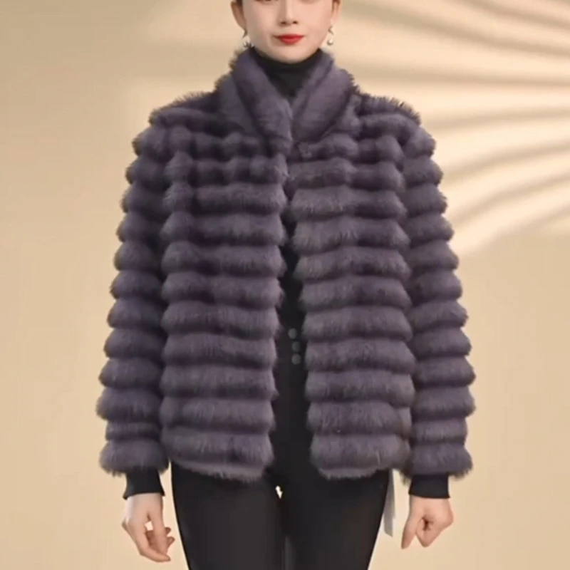 冬季轻奢女装百搭时尚新款气质外套5932