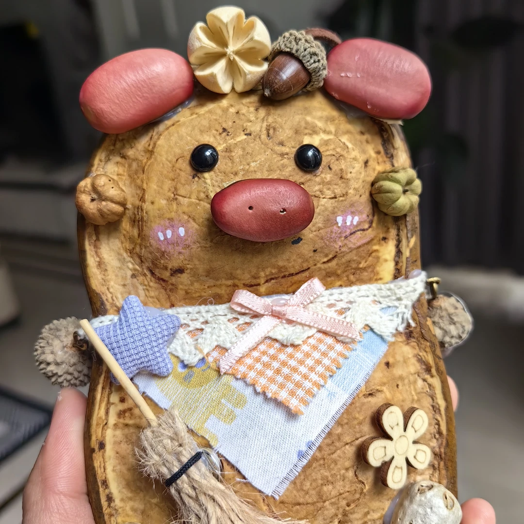 榼藤豆荚娃娃可爱手作直播链接纯手工