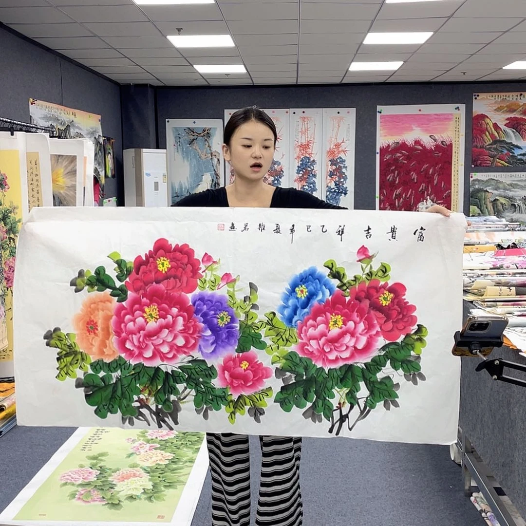 国画作品小姐姐放漏…