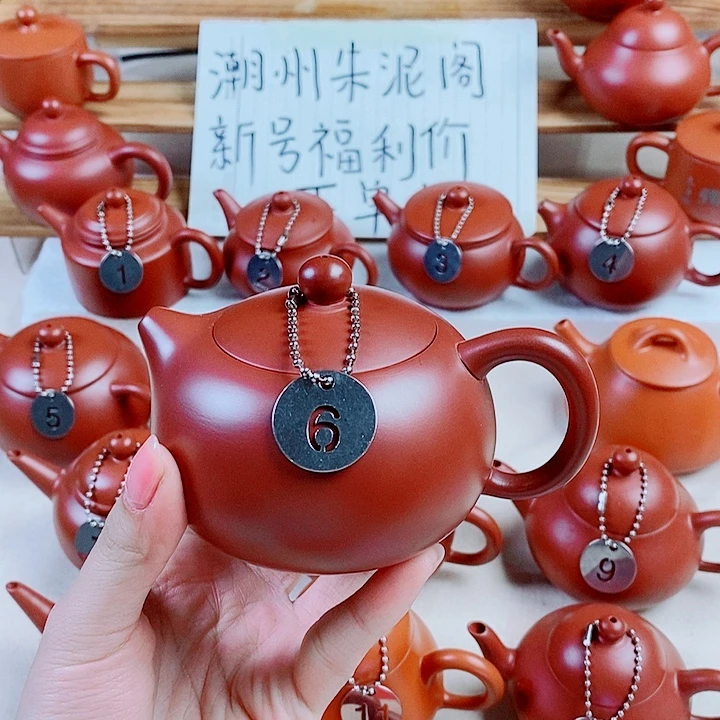潮州朱泥壶大西施200内嵌