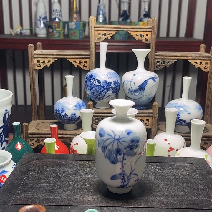 摆件陶景德镇陶瓷高9.5cm