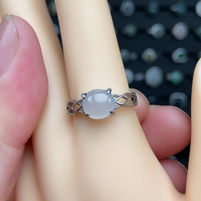 【闪购商品】银S925镶嵌戒指翡翠