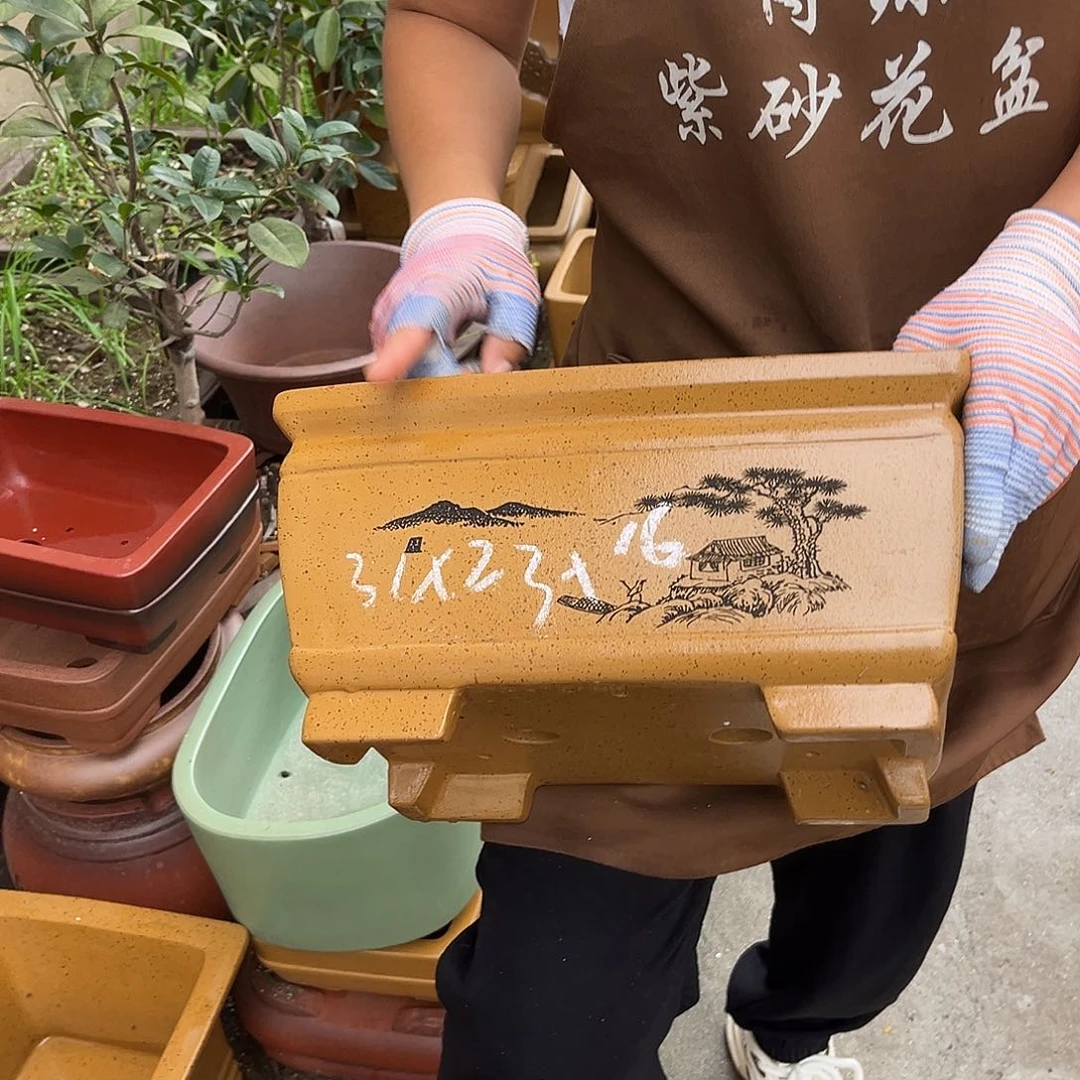 紫砂花盆盆景艺术