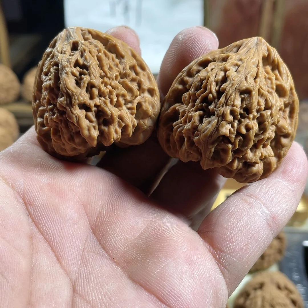 桃核吊坠爱***豆文玩核桃南将石